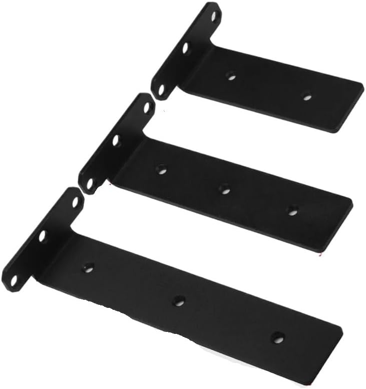 Black Hidden Floating Wall Shelf Support Brackets