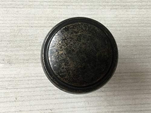 Dark Antique Bronze Round Vintage Drawer Knobs