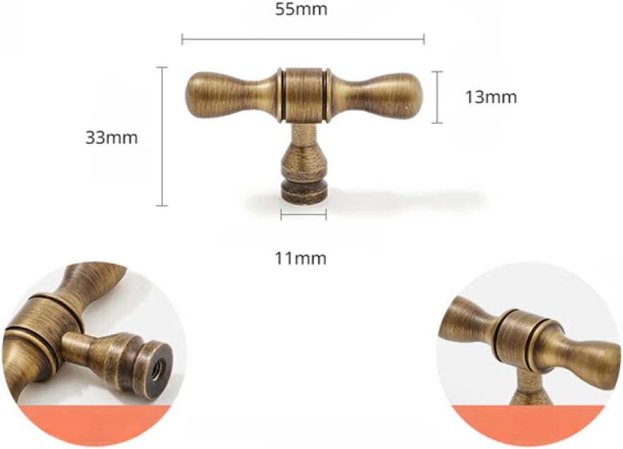Bronze Aluminum Alloy Cabinet Drawer Pull Handles