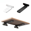 Black Hidden Heavy Load Wall Shelf Support Brackets