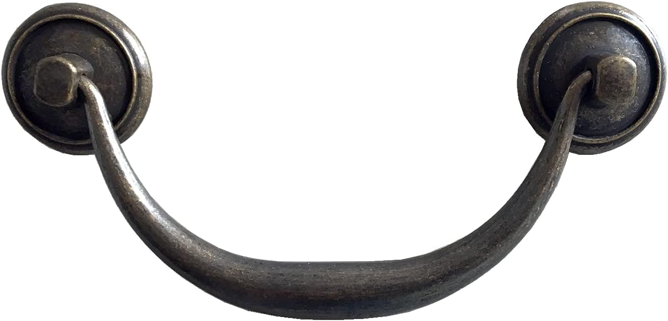 Dark Antique Bronze Round Vintage Drawer Knobs