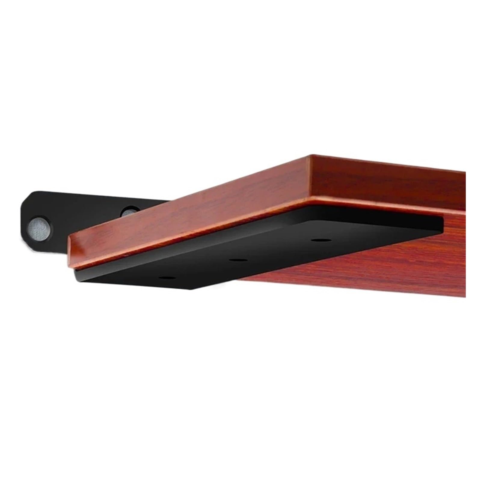 Black Hidden Heavy-Duty Wall Shelf Tripod Brackets