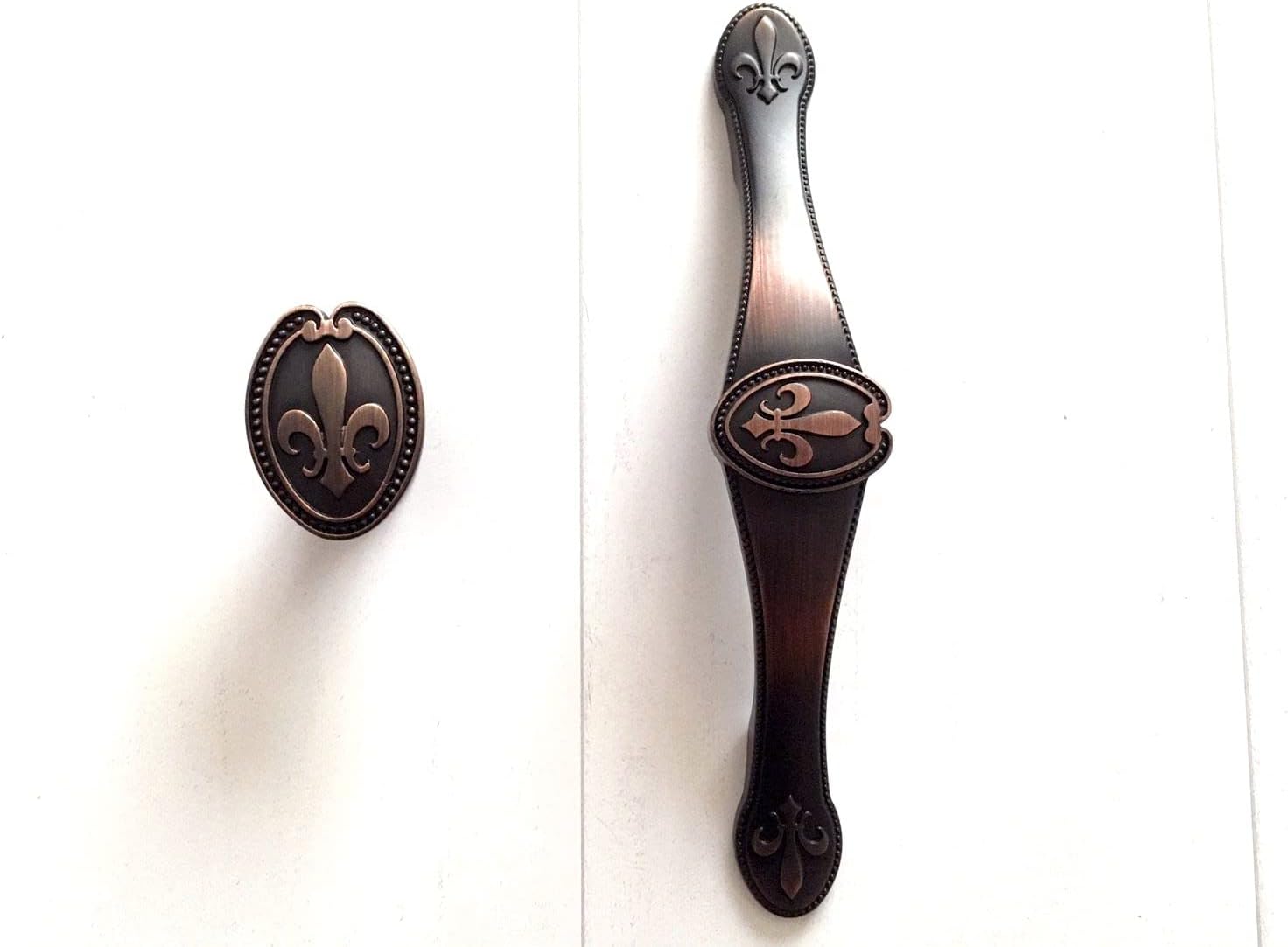 Oil Rubbed Bronze Fleur De Lis Vintage Drawer Pulls