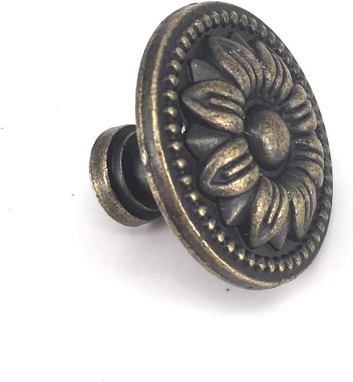 Antique Bronze Round Cabinet Drawer Knobs