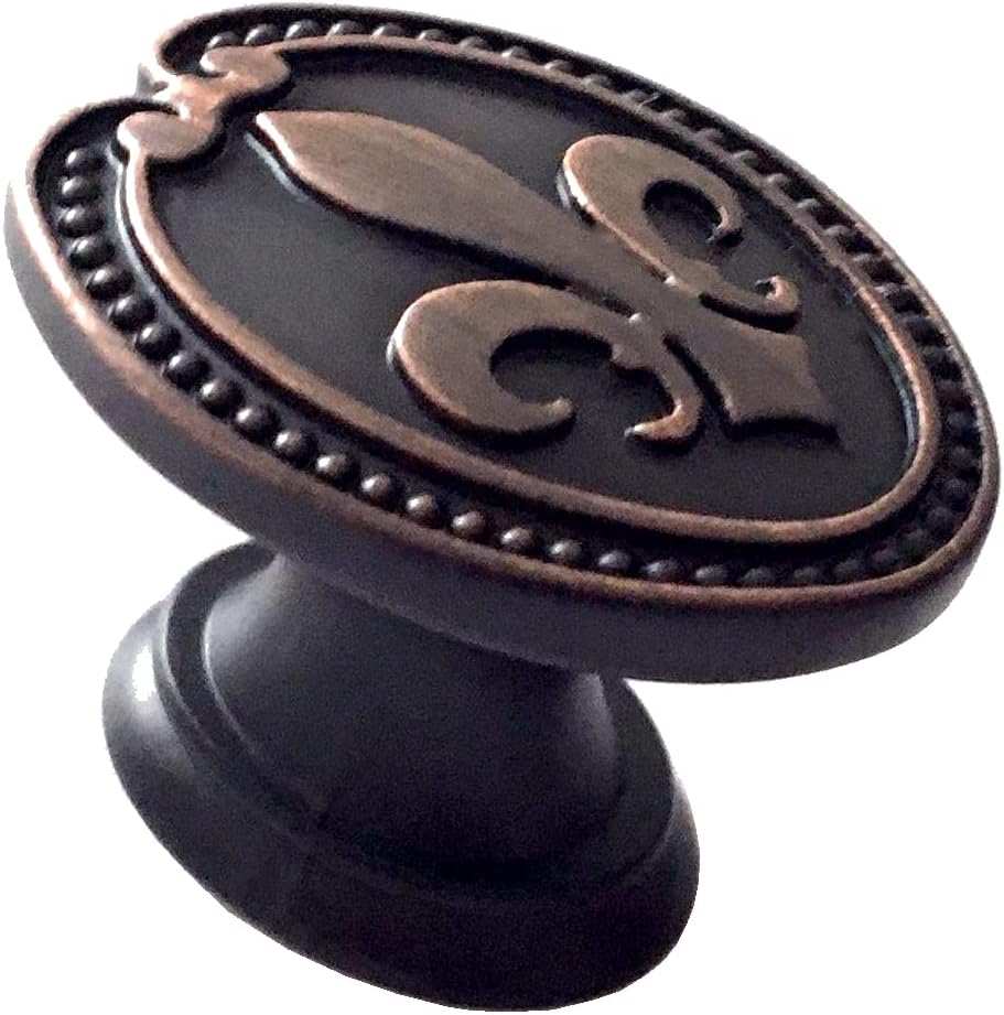 Oil Rubbed Bronze Fleur De Lis Vintage Drawer Pulls
