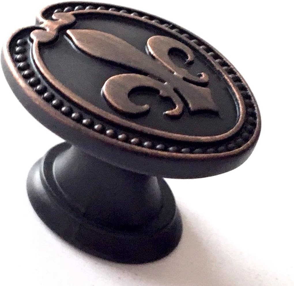 Oil Rubbed Bronze Fleur De Lis Vintage Drawer Pulls