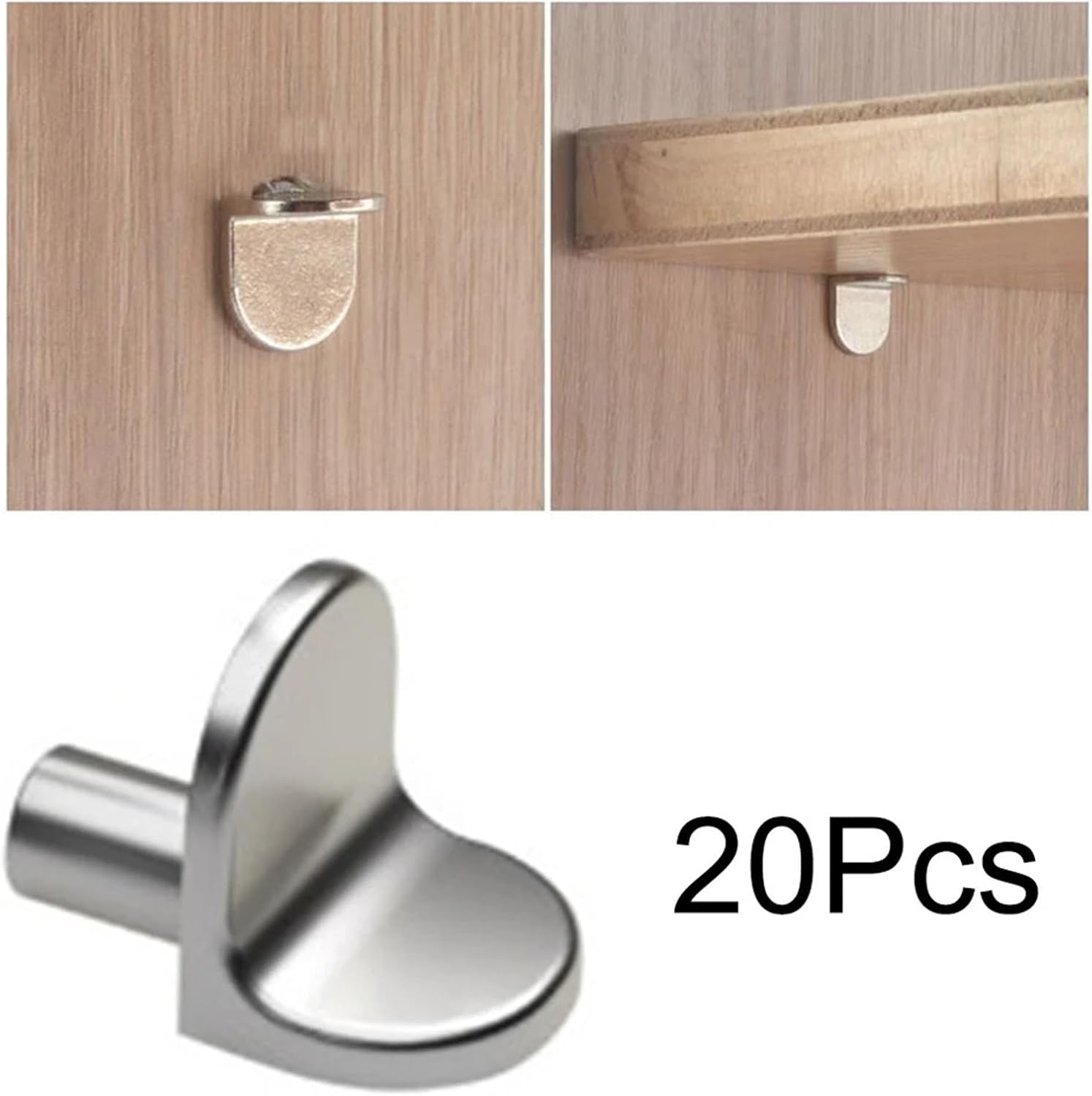 20Pcs Wall Mount Shelf Brackets
