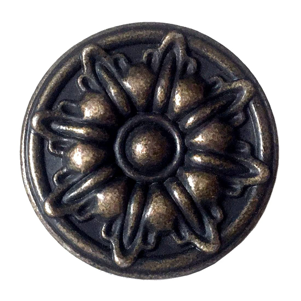 Antique Bronze Vintage Round Drawer Pull Knobs