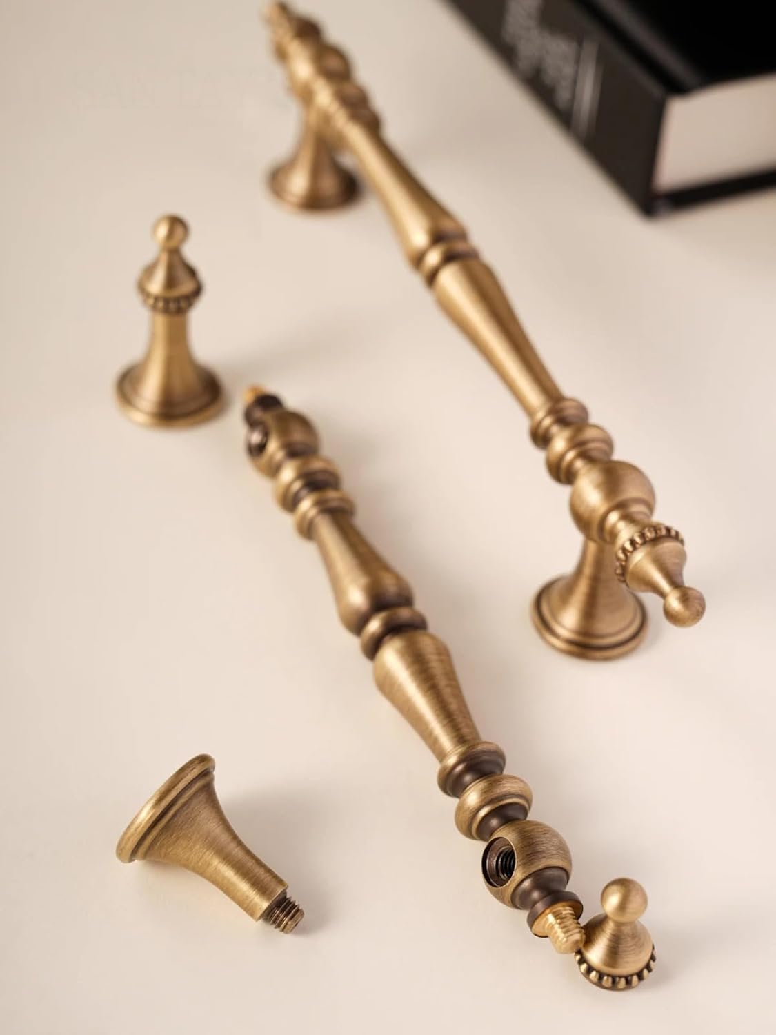 Crown Shape Antique Brass Cabinet Drawer Pulls