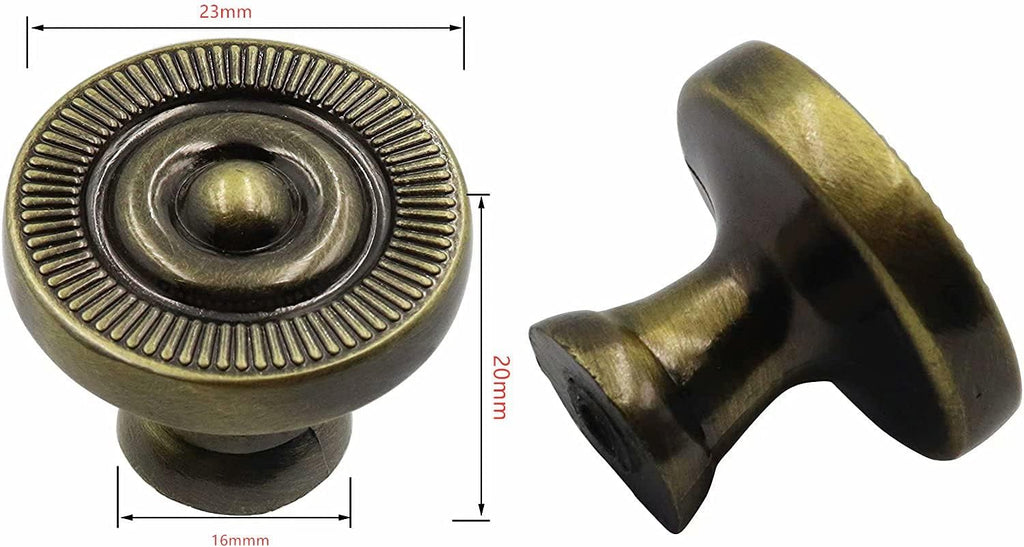 Red Bronze Antique Single Hole Cabinet Knobs