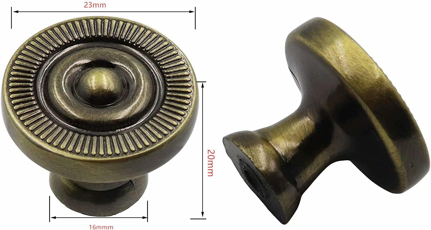 Red Bronze Antique Single Hole Cabinet Knobs