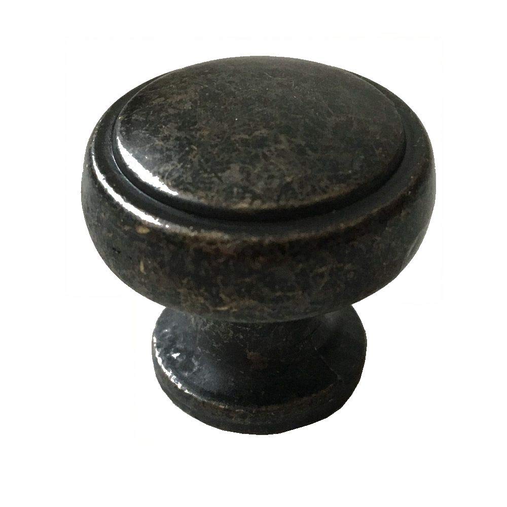 Dark Antique Bronze Round Vintage Drawer Knobs