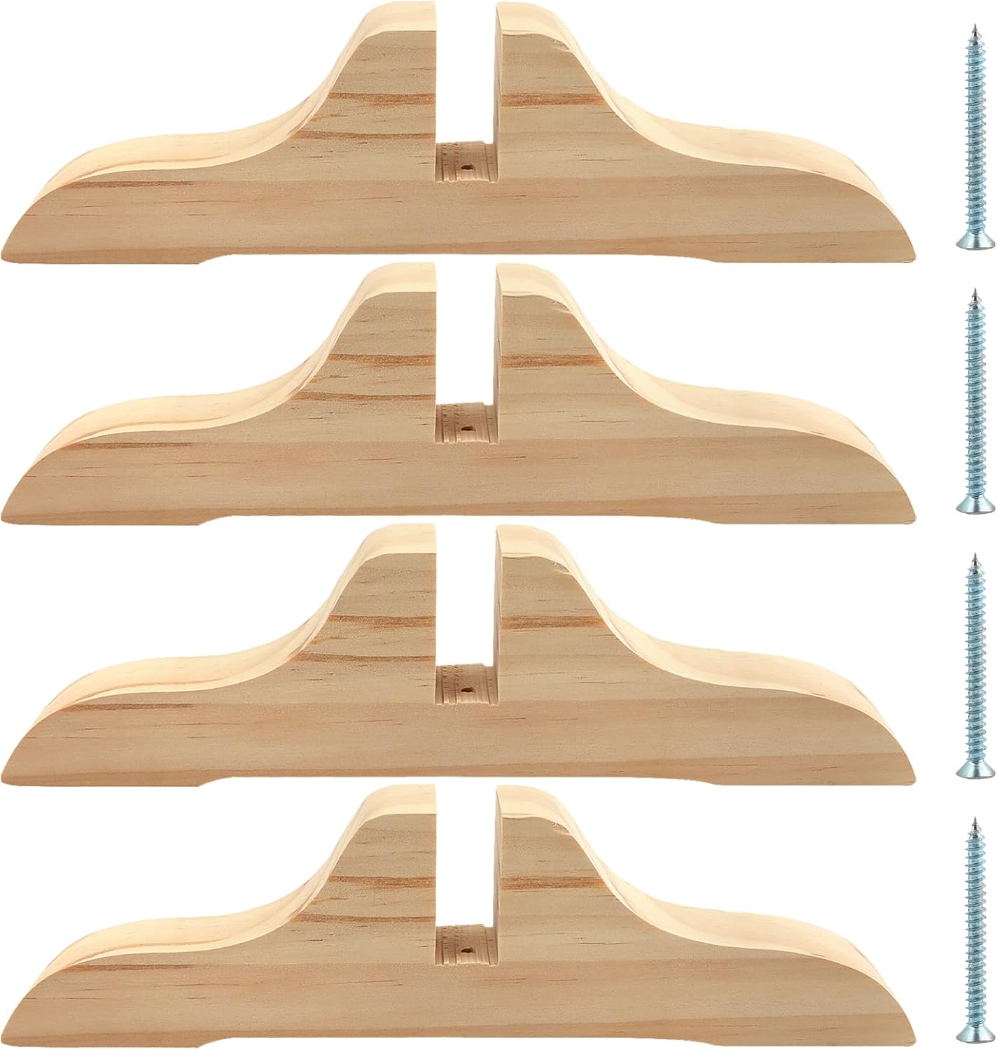 Wooden Partition Support Feet 4Pcs