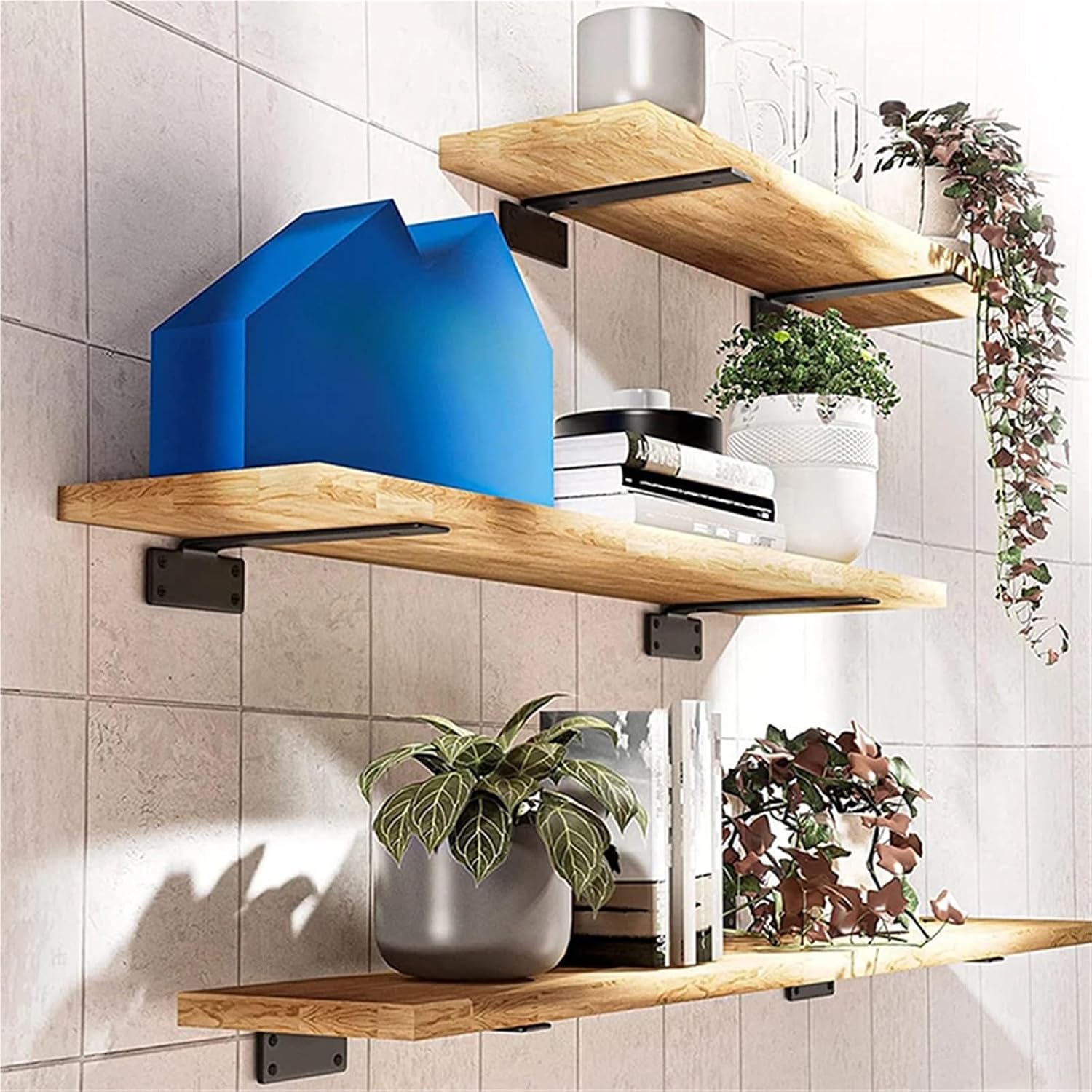 Hidden Thickened Wall Mount Shelf Support Brackets