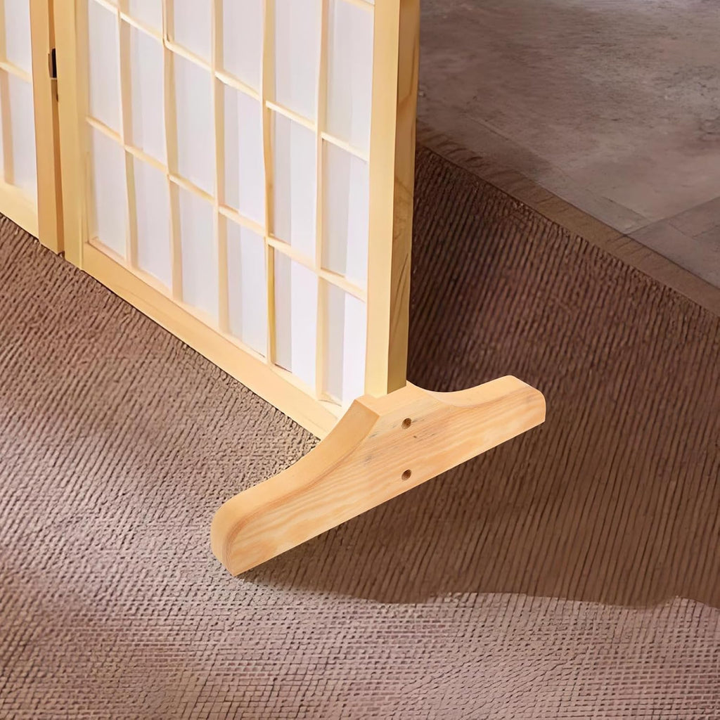 Wooden Partition Screen Support Feet