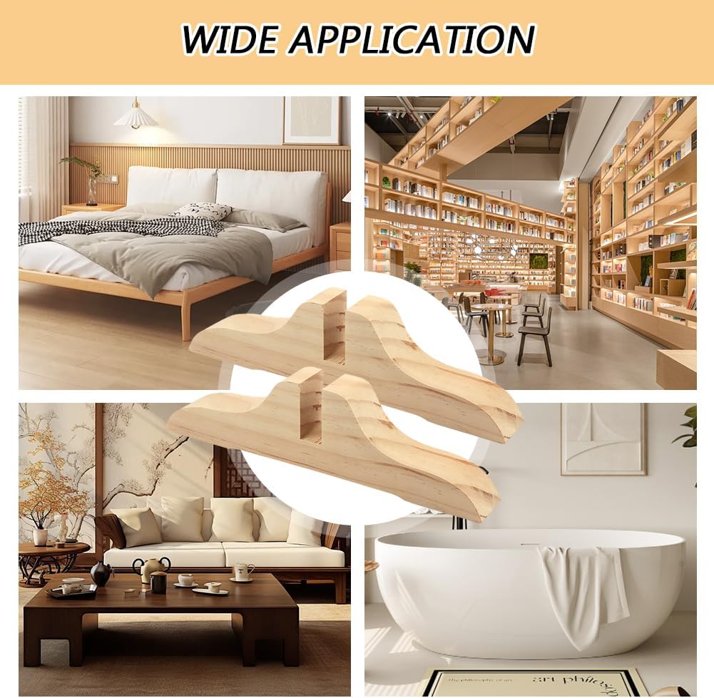 Wooden Partition Support Feet 4Pcs