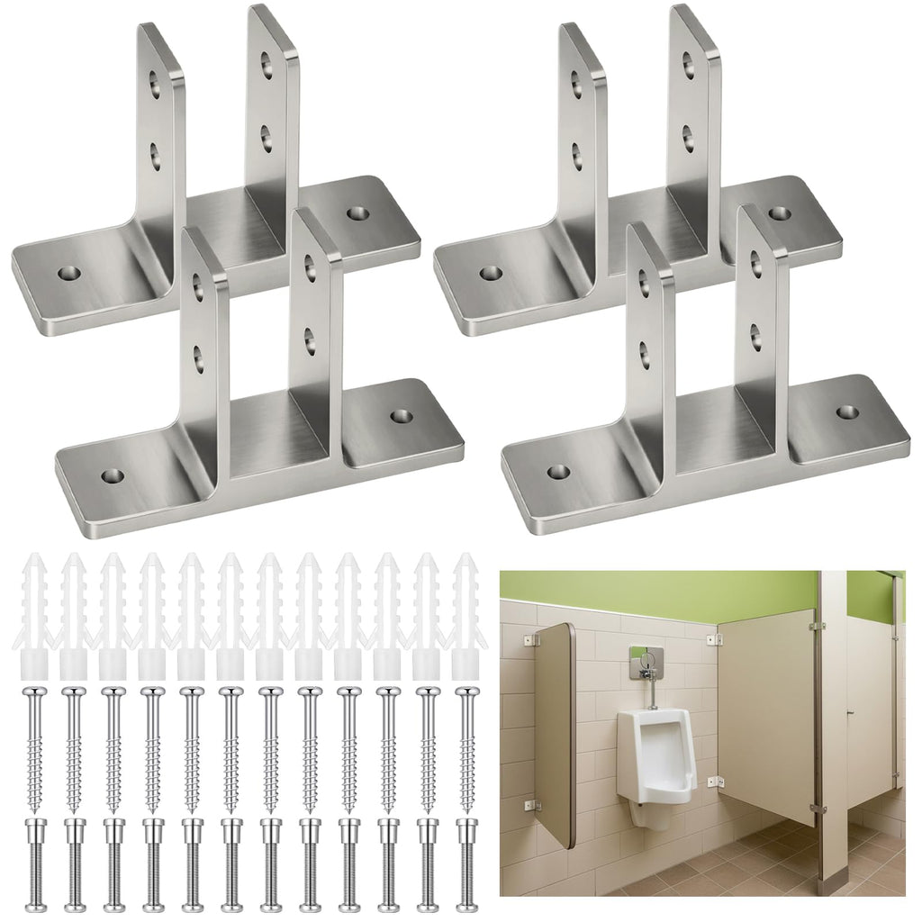 Chrome Urinal Screen Brackets 4 Pack