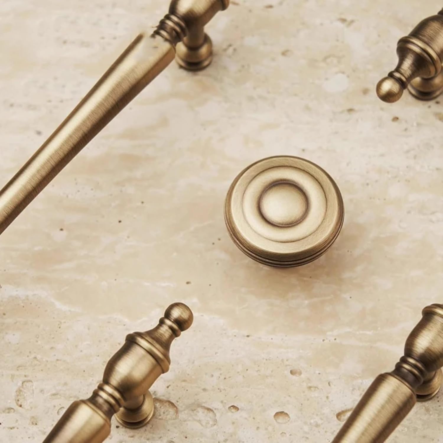 Antique Bronze Brass Cabinet Drawer Pulls