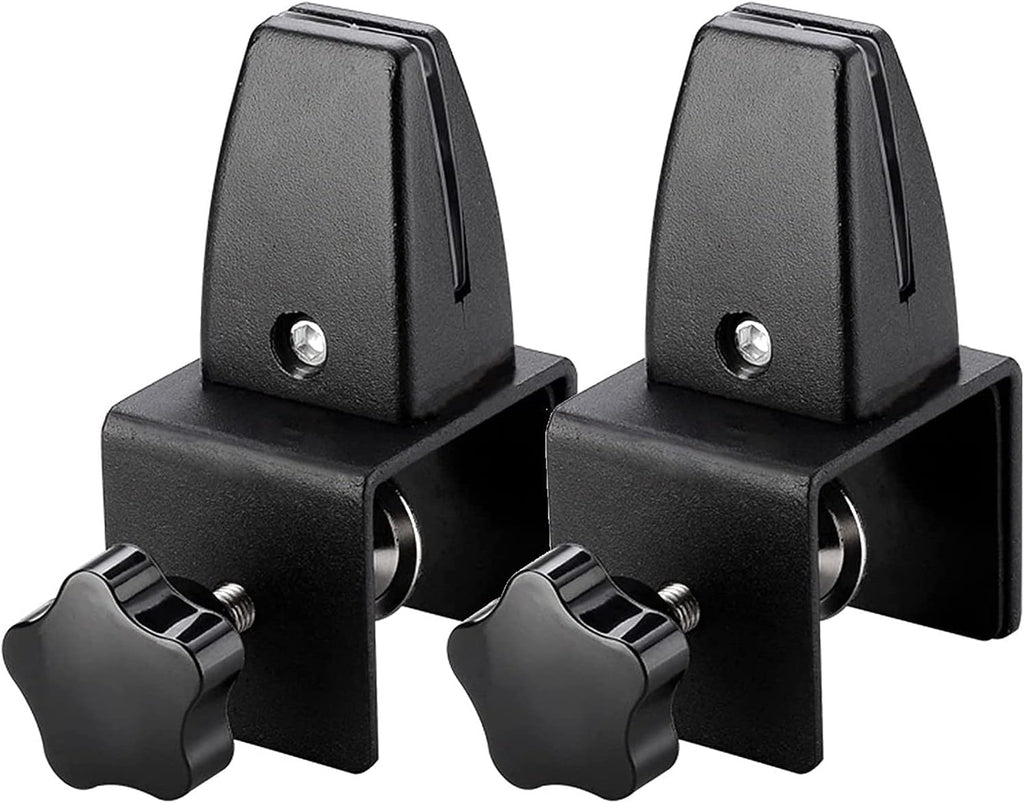 White Alloy Desktop Screen Partition Fixing Clips
