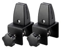 White Alloy Desktop Screen Partition Fixing Clips