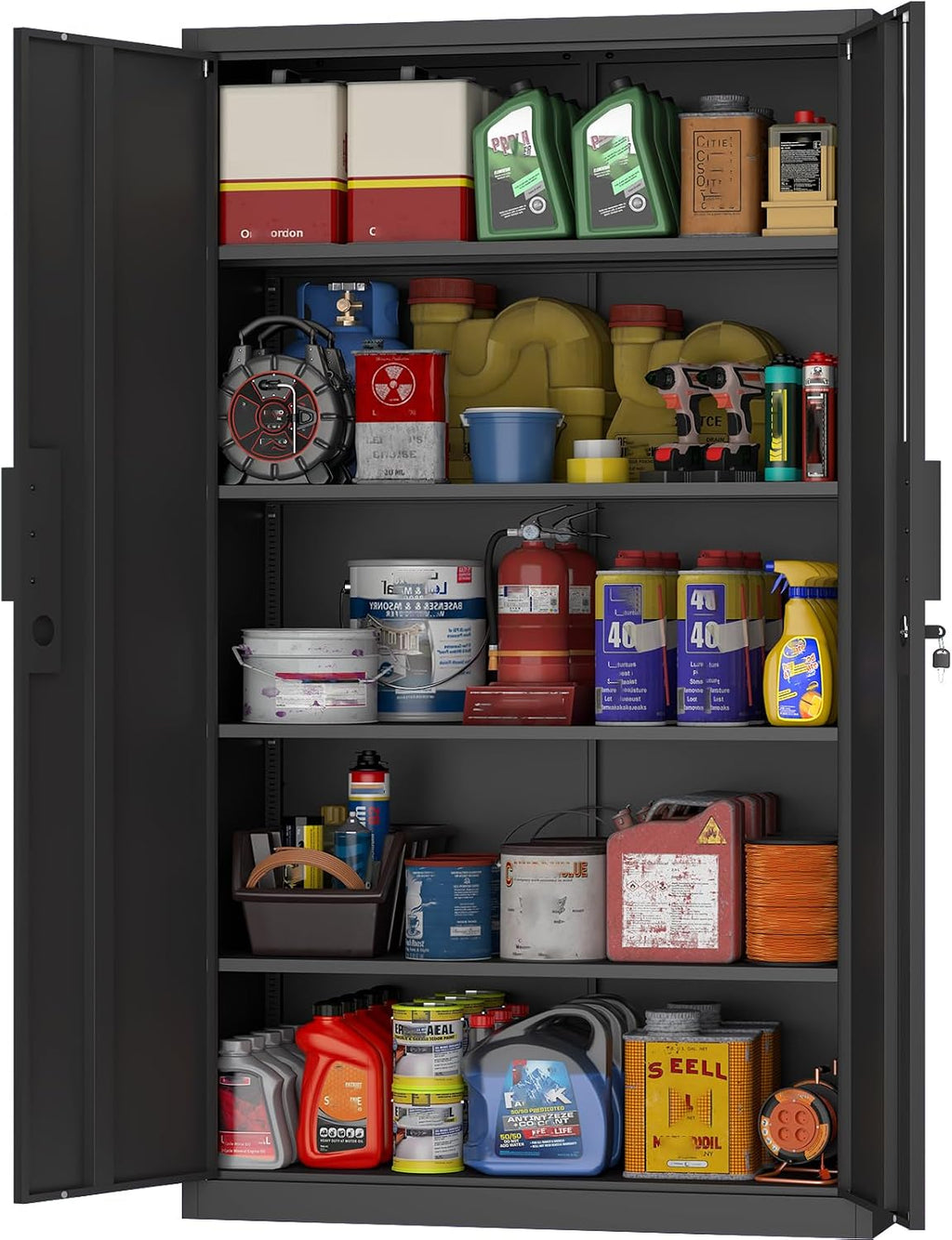 Lockable Metal Garage Storage Cabinet