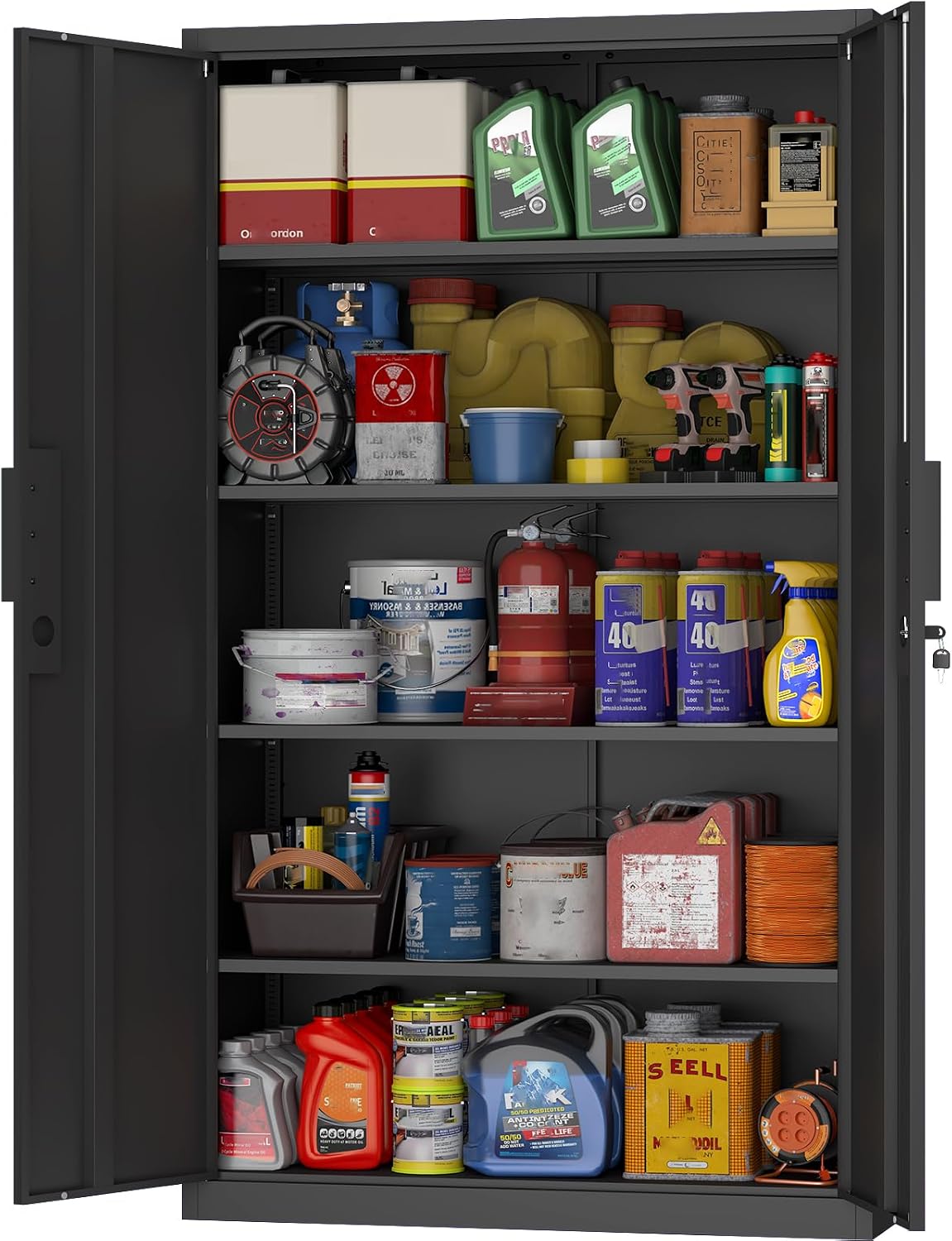 Lockable Metal Garage Storage Cabinet