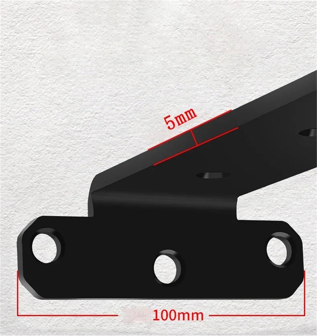 Black Hidden Floating Wall Shelf Support Brackets