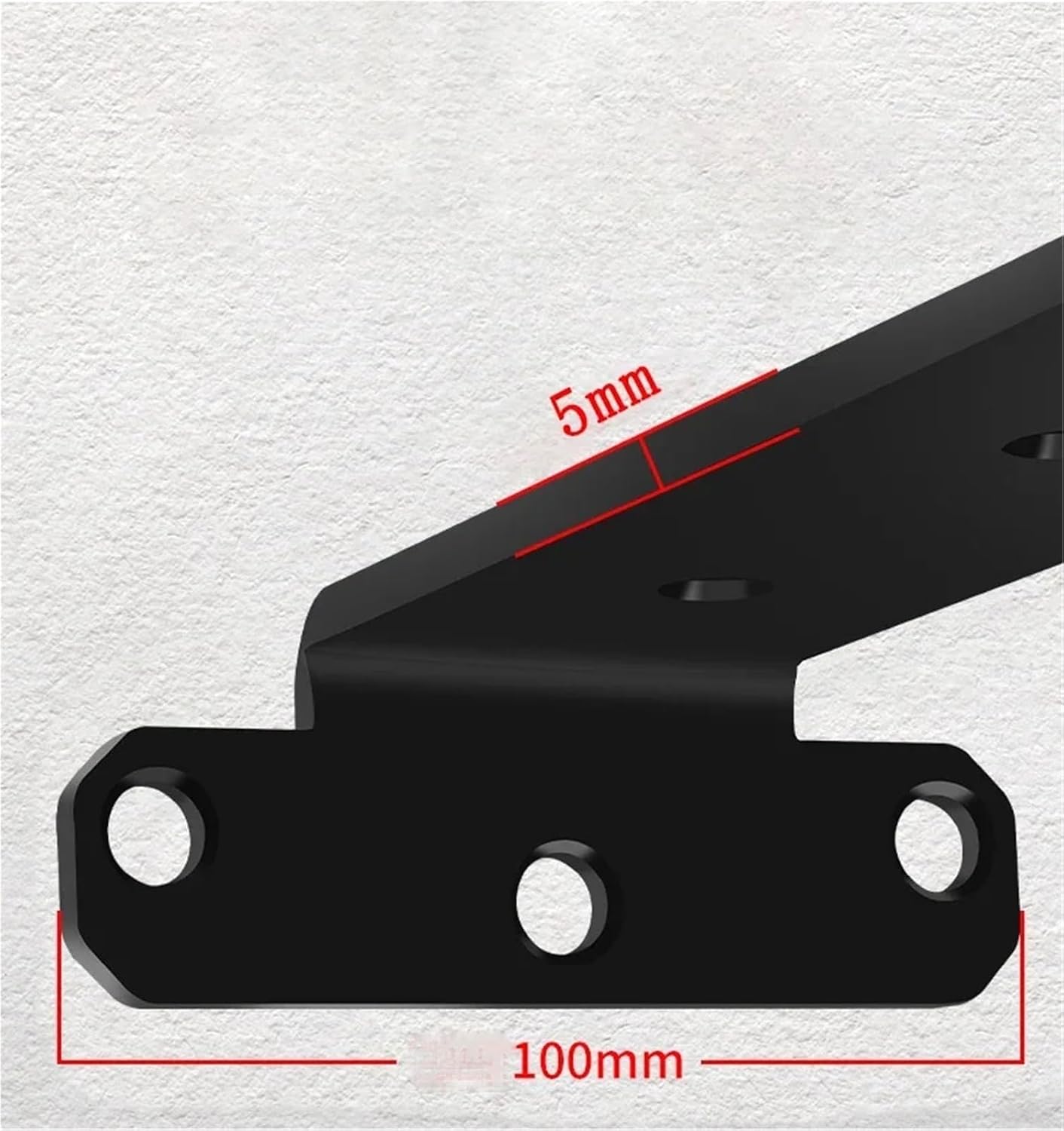 Black Hidden Floating Wall Shelf Support Brackets