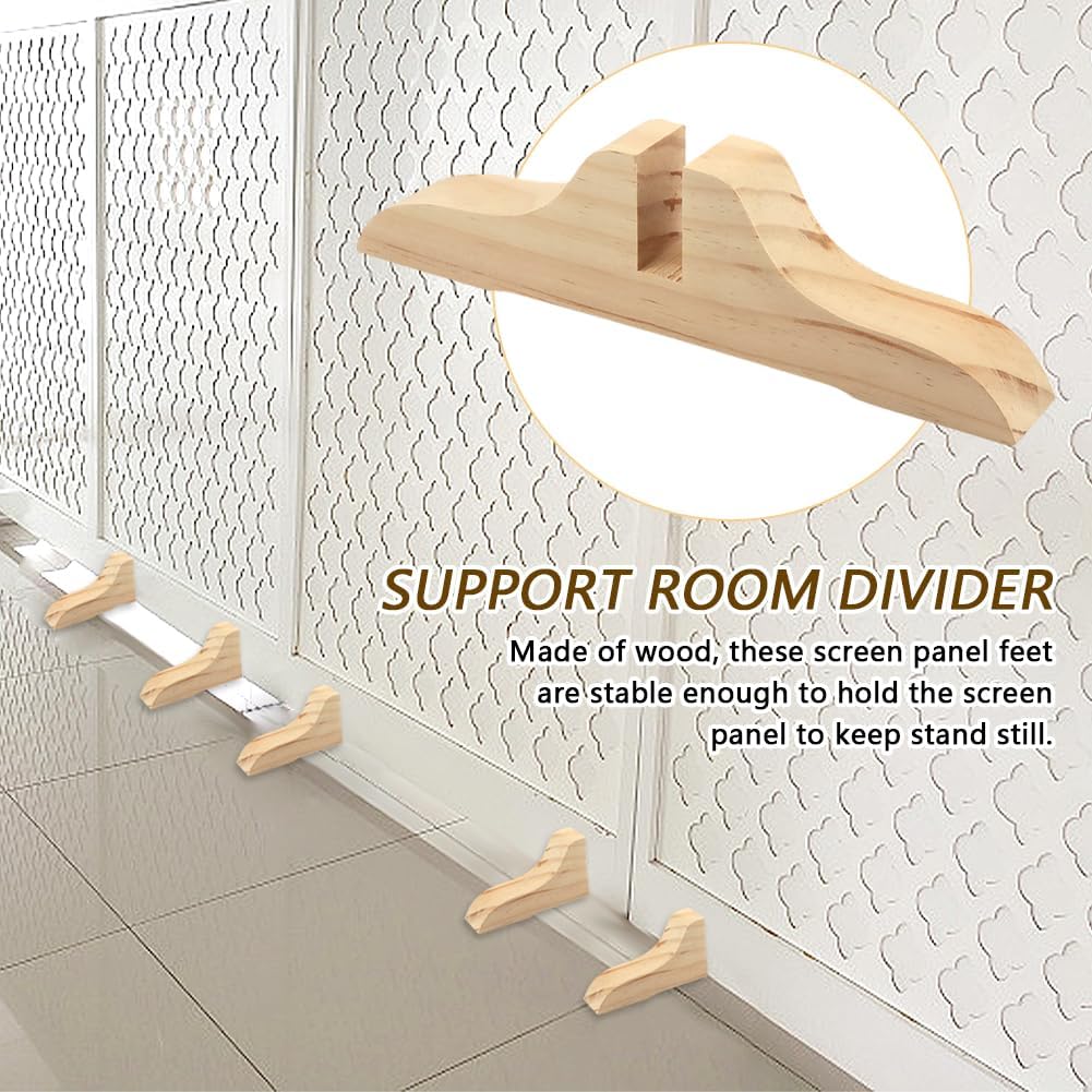 Wooden Partition Support Feet 4Pcs