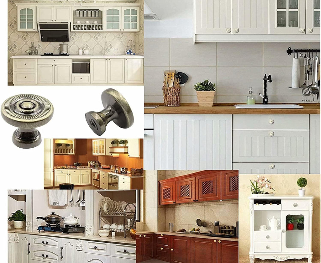 Red Bronze Antique Single Hole Cabinet Knobs