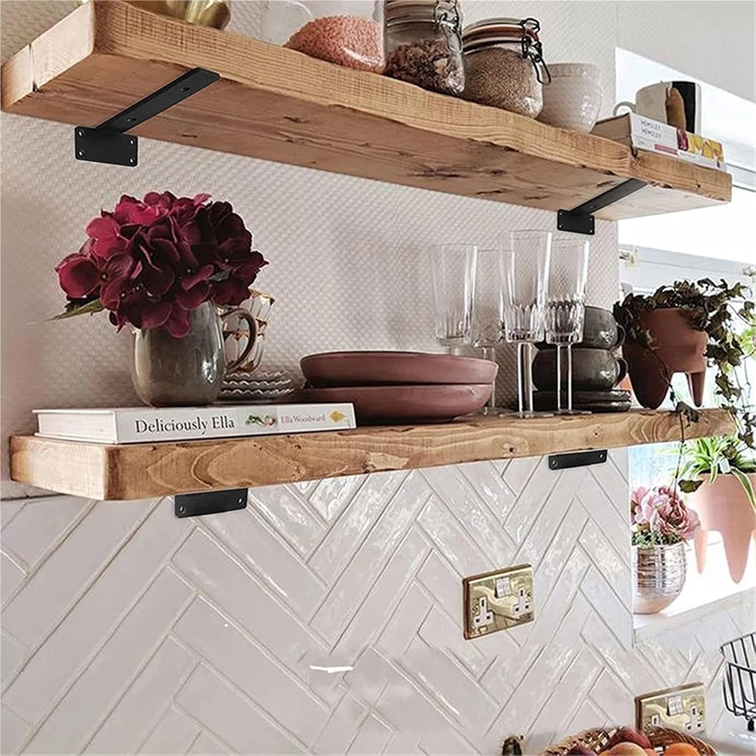 Hidden Thickened Wall Mount Shelf Support Brackets