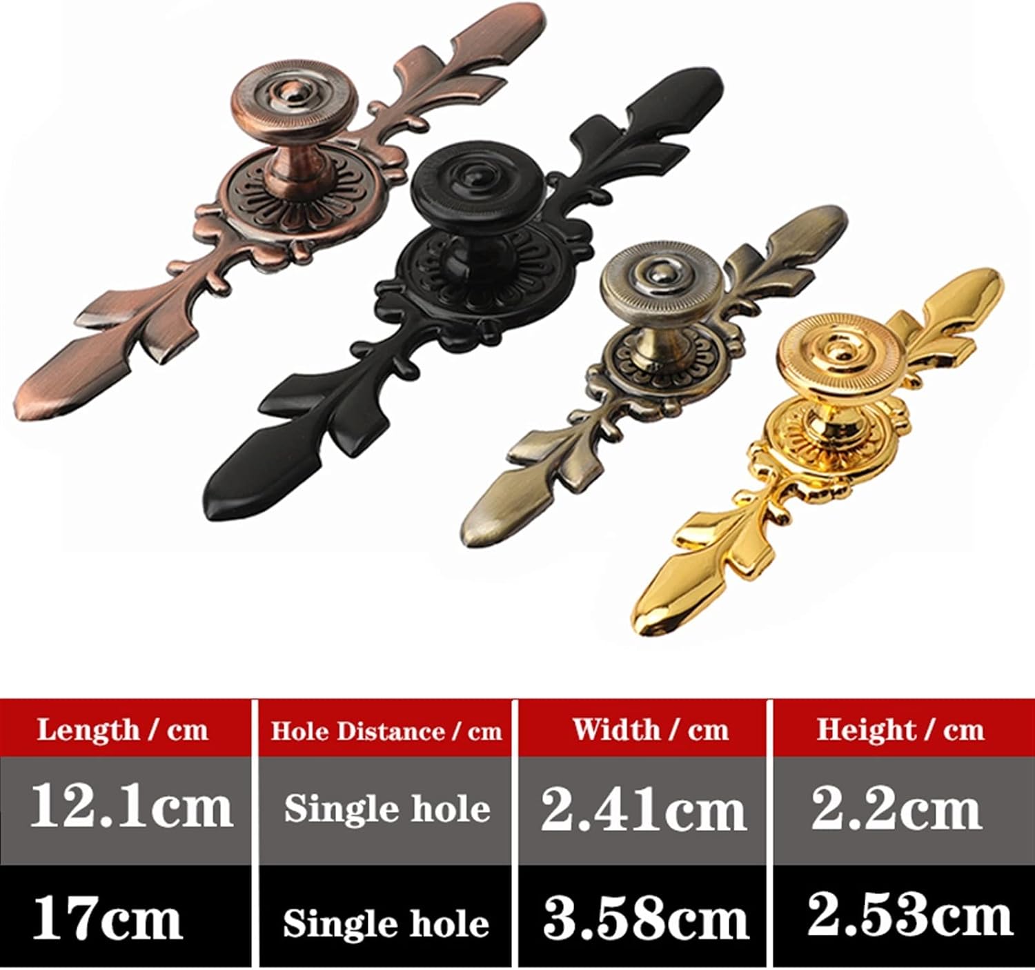 Bronze Zinc Alloy Cabinet Drawer Pull Handles