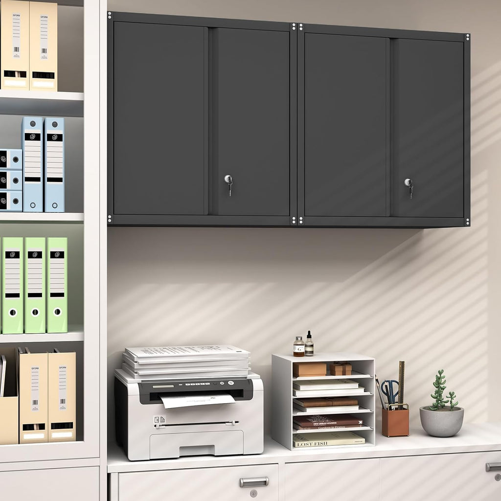 Wall Mount Lockable Metal Garage Cabinet