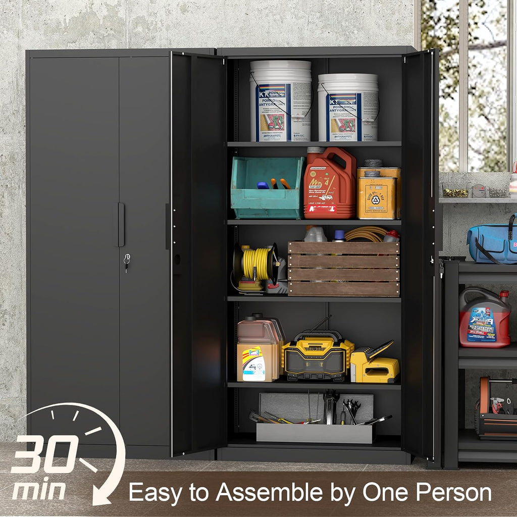 Lockable Metal Garage Storage Cabinet
