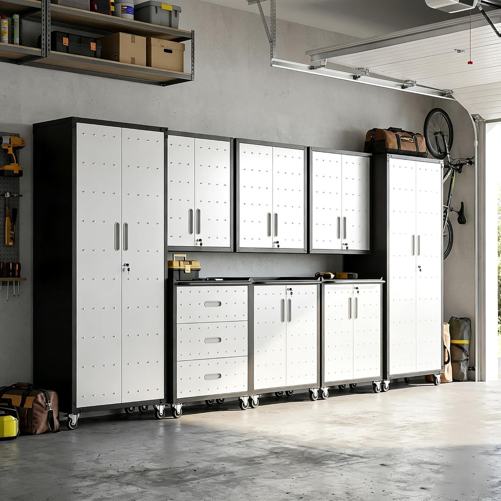 Modular Steel Garage Cabinet Set
