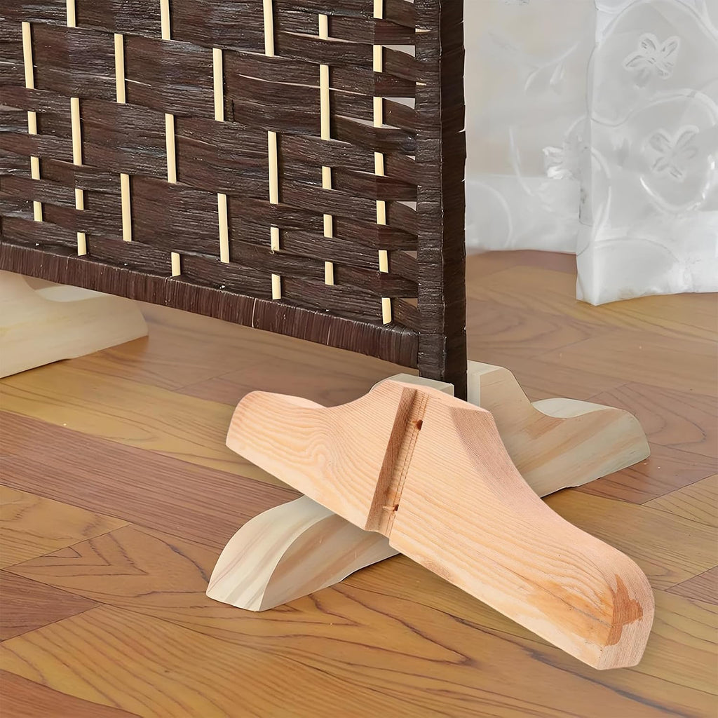 Wooden Room Divider Support Feet