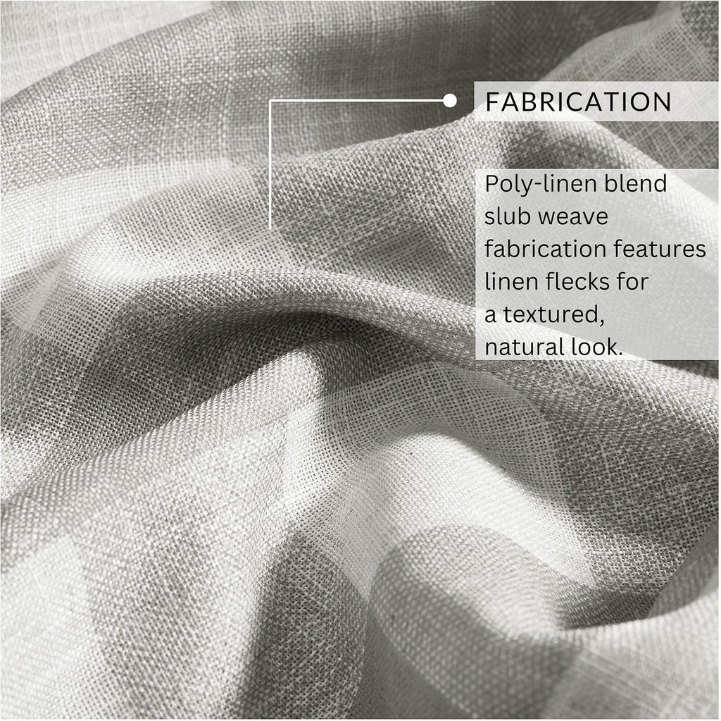 Gray Buffalo Check Room Darkening Curtain